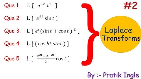 How to solve laplace transforms by using first shifting property fully explained in Hindi