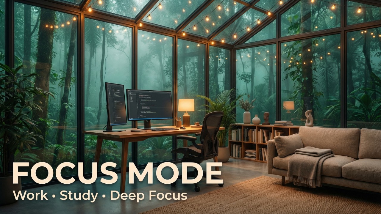 Focus Music for Work & Study → Misty Forest Ambience