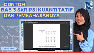 Contoh Bab 3 Skripsi Kuantitatif