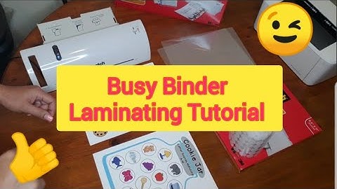 How to Laminate Tutorial!!! Busy Binder For Toddlers! Learning Binder