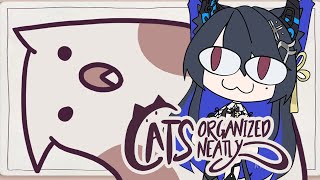 【CATS ORGANIZED NEATLY】Can I do a puzzle? 🎼 #shorts