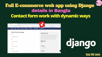 Django Full E-commerce web app in Bangla | details  contact form two | part 34