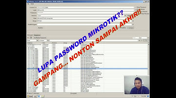 Lupa Password Mikrotik?? Tenang... Lihat video ini hingga akhir