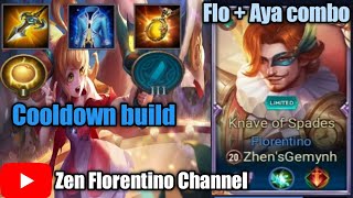 Florentino skin Knave of Spades combo with Aya gameplay Arena of Valor with cooldown build