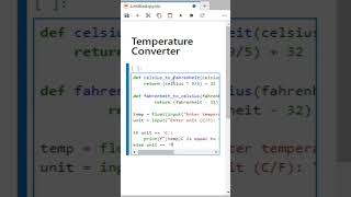 🌡️ Python Temperature Converter Tutorial | ASMR Coding 🌟 #LearnToCode #ASMRProgramming  #asmr #code