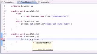 Java Programming Tutorial -  81 -  Reading from Files