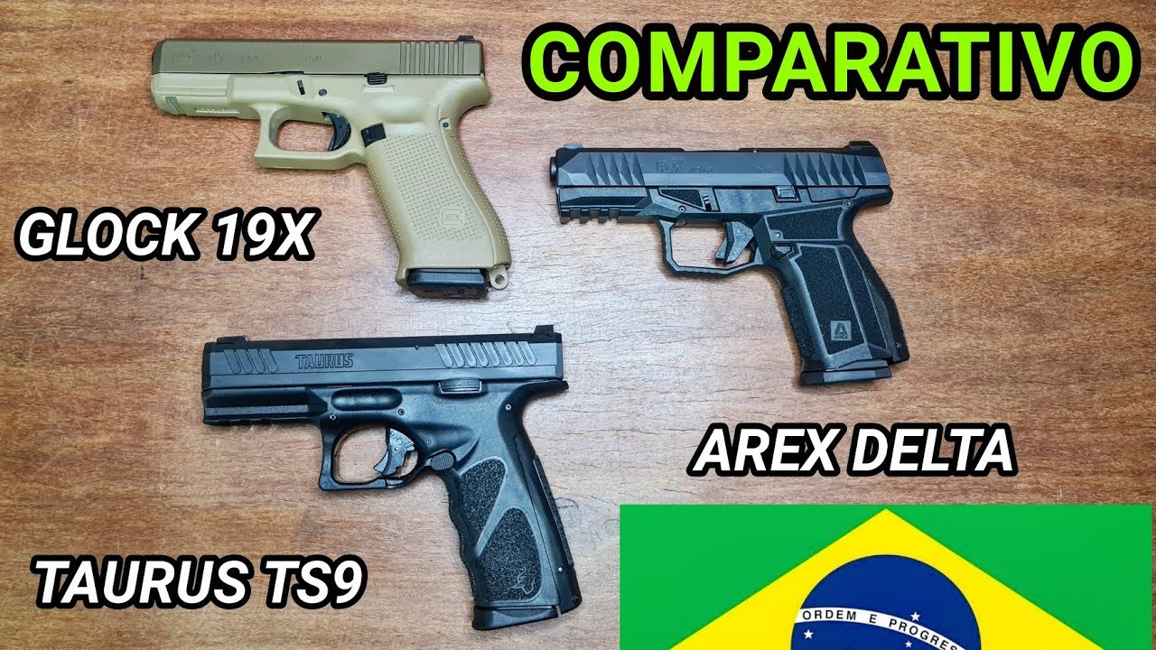 TS9 vs AREX Delta x GLOCK G19X, Teste e Comparativo das 9mm de Porte, Esporte e Defesa Residencial