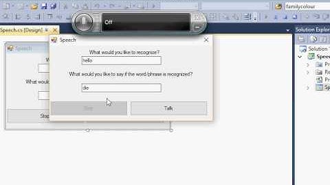 Speech Recognition and Synthesis Demo