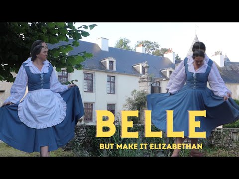 I sewed Belle's Blue Dress as an Elizabethan Kirtle! Historybounding? Cosplay? It's cute!