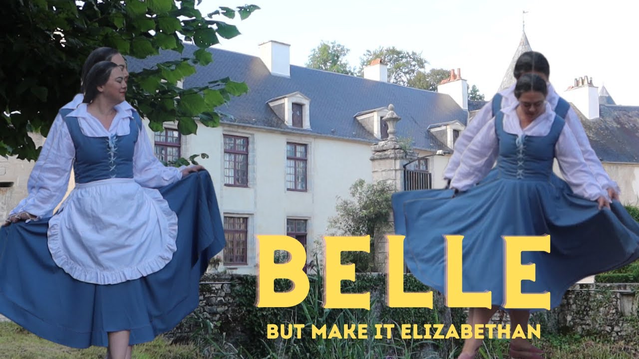 I sewed Belle's Blue Dress as an Elizabethan Kirtle! Historybounding?  Cosplay? It's cute!