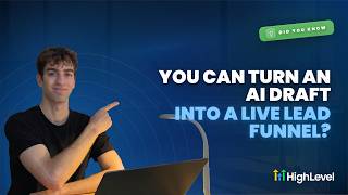 Did You Know You Can Turn an AI Draft into a Live Lead Funnel