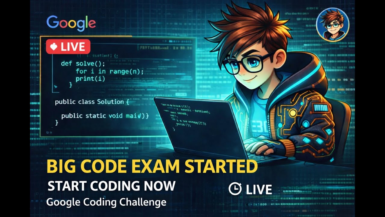 🔴 Big Code Challenge LIVE | Coding Round Started |Join the Round 💻 ...