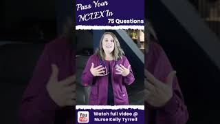 Pass Your NCLEX In 75 Questions | Study Strategies And Tips #shorts