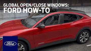 Ford Mustang Mach-E: Global Open/Close Windows | Ford How-To | Ford