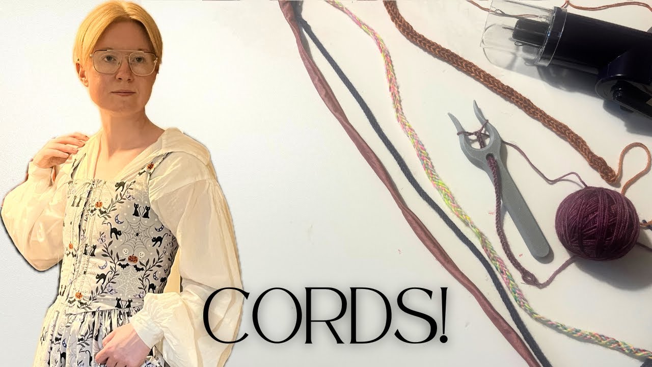 Testing Different Medieval Lacing Cords; Making I-Cord, Fingerloop Braid, Rouleaux, Lucet Fork