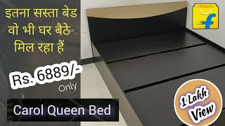 FlipKart Carol Queen Bed Unboxing & Installation | सबसे सस्ता बेड