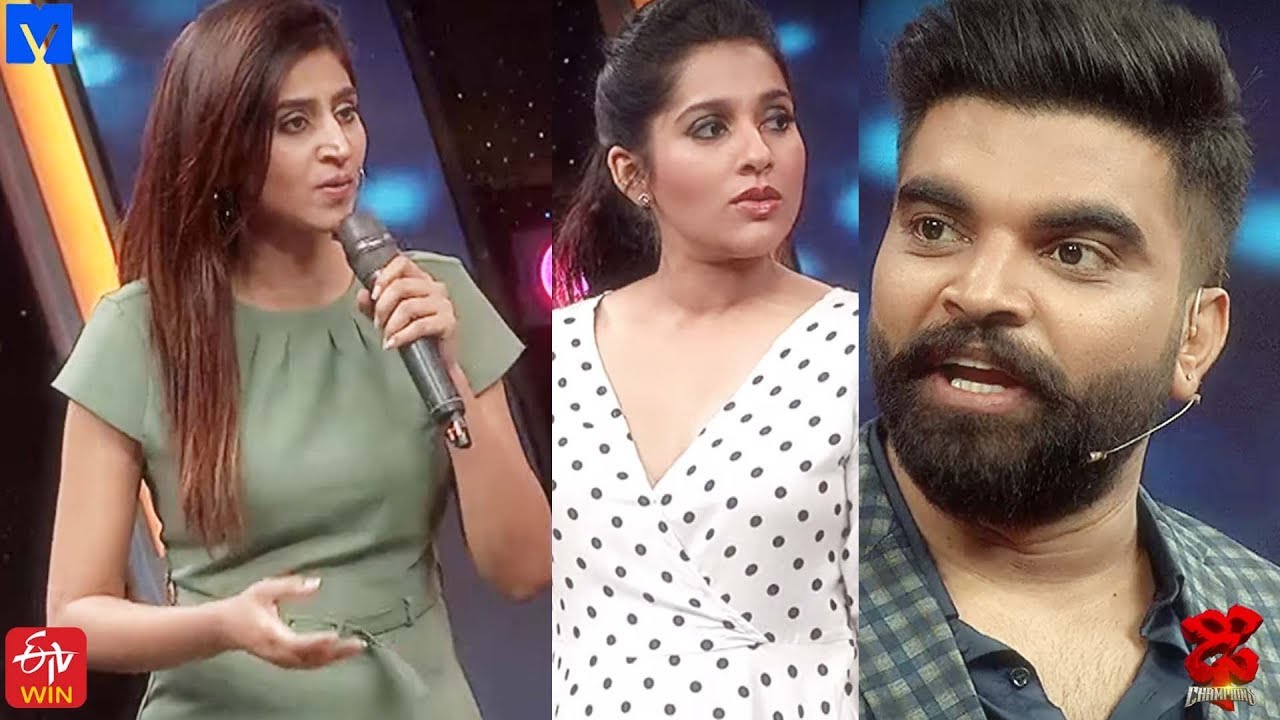 Varshini Dhee Pradeep Hilarious Punches on Varshini - Dhee Champions (#Dhee 12 ...
