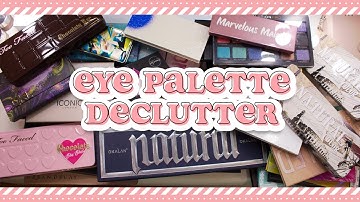 CUTTHROAT EYESHADOW PALETTE MAKEUP DECLUTTER + COLLECTION | DECLUTTER FINALE