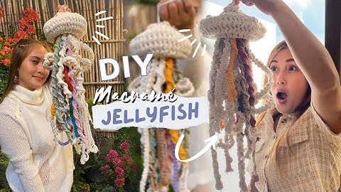 HOW TO MAKE MACRAME JELLYFISH  | DIY MACRAME JELLYFISH WALLHANGING | JELLYFISH ART