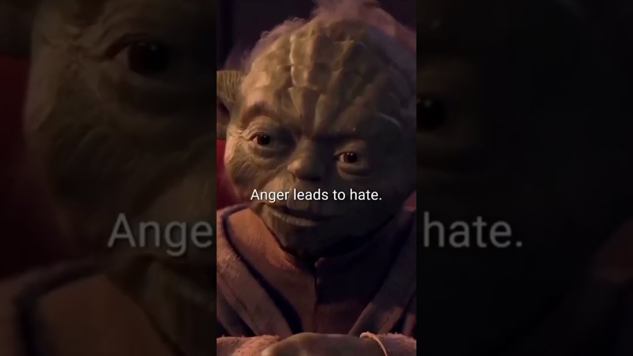 Yoda Fear Is The Path To Dark Side Leads Anger