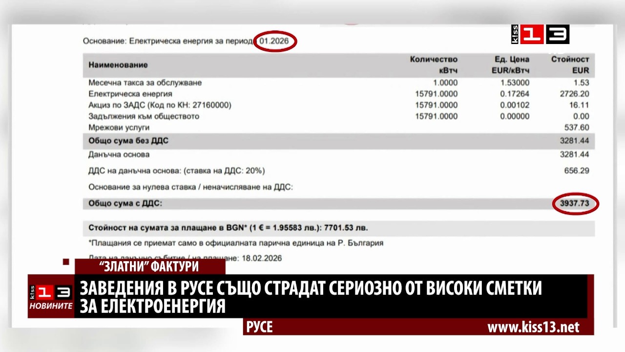 И заведения в Русе страдат сериозно от високите сметки за ток