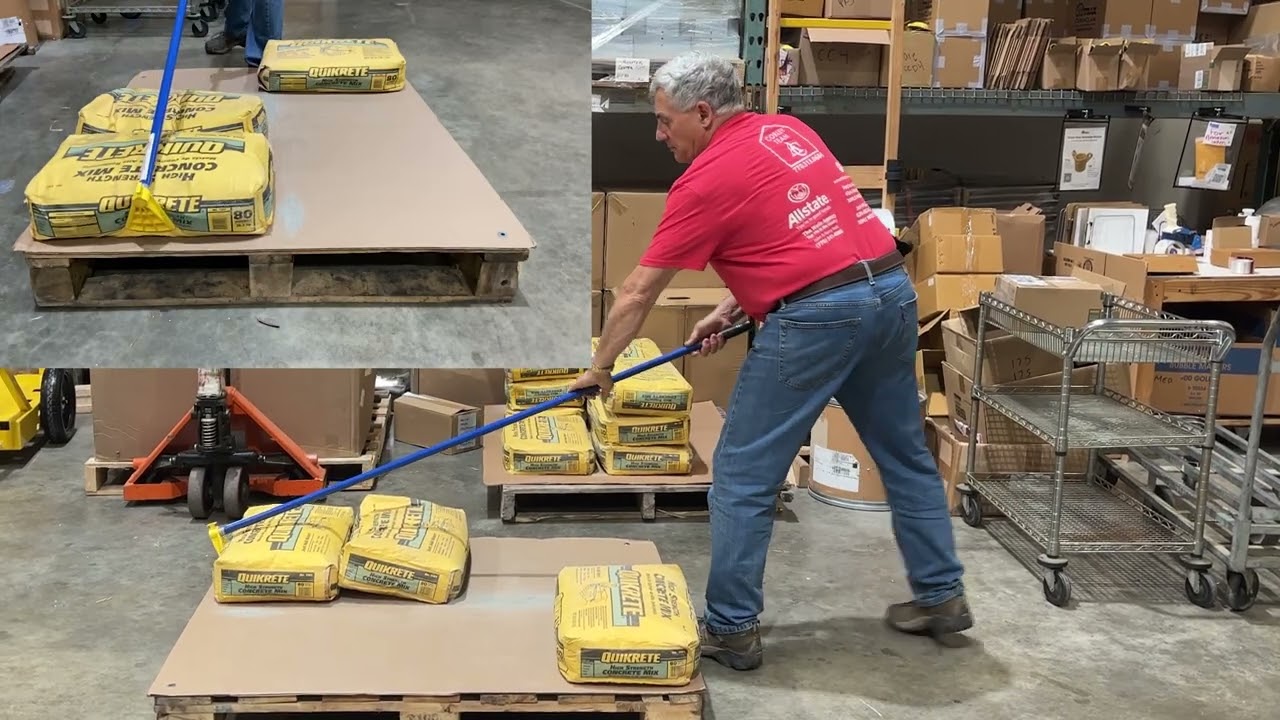 Effortlessly Moving 80 lb. Concrete Bags