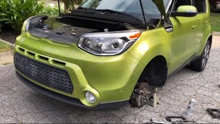 How to replace 2012 Kia Soul front brake pads