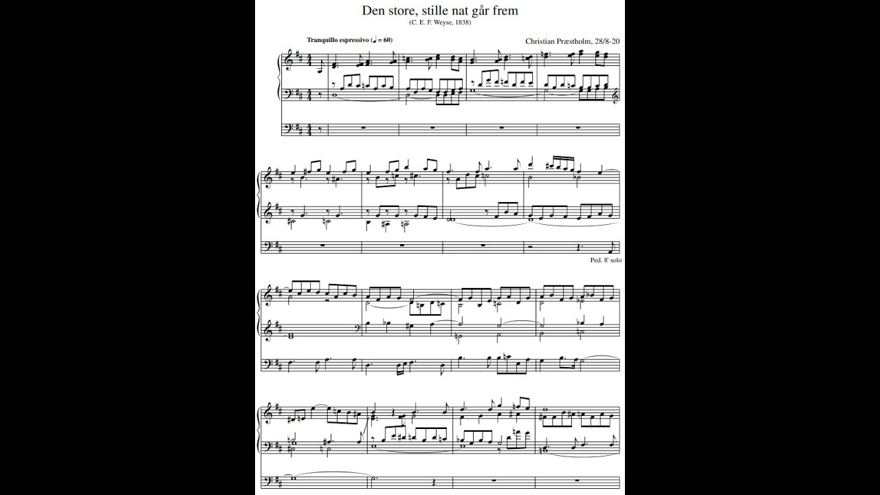 Christian Præstholm: Den store, stille nat går frem