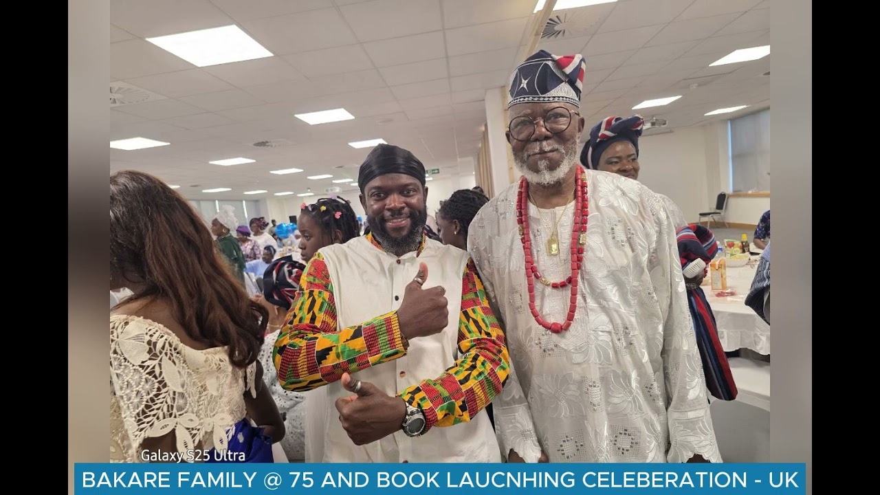 The 75th birthday and book launching of Chief Adewale Bakare.  The Majekobaje of Bradford, UK Part 2