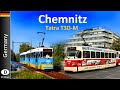 【4K】CHEMNITZ TRAM - Tatra T3D-M  (2019)
