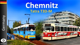 【4K】CHEMNITZ TRAM - Tatra T3D-M (2019)