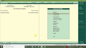 How to Create Voucher Type in Tally ERP9..
