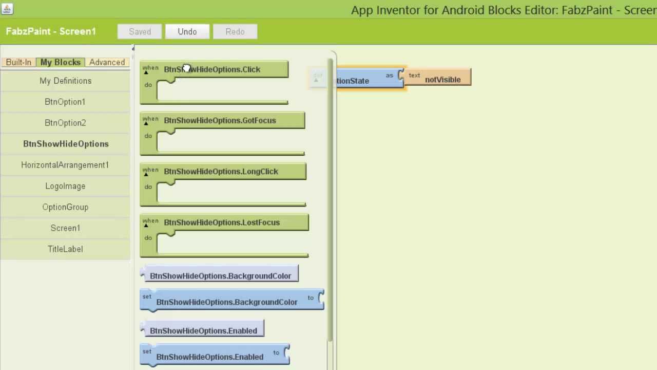 App Inventor - How to create a Toggle Button