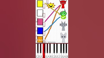 Incredibox Sprunki Mix Colors Challenge ❤️🎨 Puzzle Game! (@danamagic.) - Octave Piano Tutorial