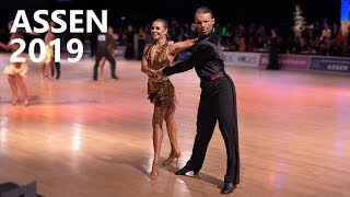 Dorin Frecautanu \& Marina Sergeeva (MDA) | Assen 2019 | Professional Latin - QF Cha-cha-cha