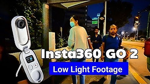 First Impression Using Insta360 Go 2 | POV Bus Ride & Walking In Low Light