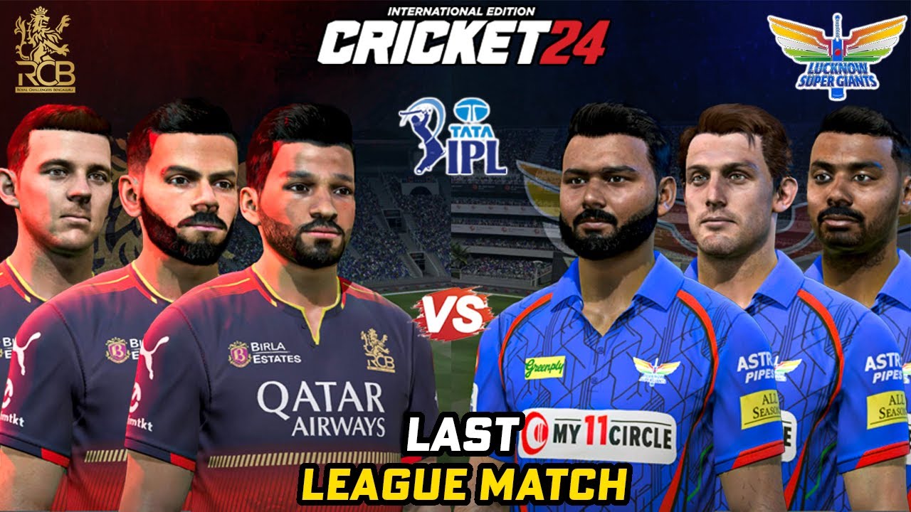RCB vs LSG - Last League Match of IPL at Lucknow😍🔥in Cricket 24
