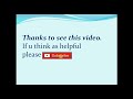 End of video