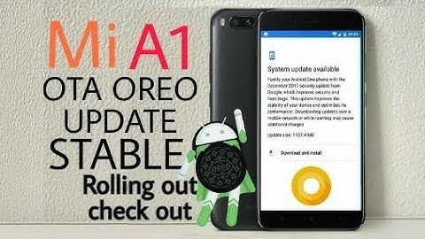 Mi A1 starts rolling out stable oreo 8.0 update Officially