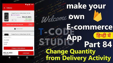 How to make an e-commerce android app?(Part-84)| Change Quantity | Hindi Tutorial 2019