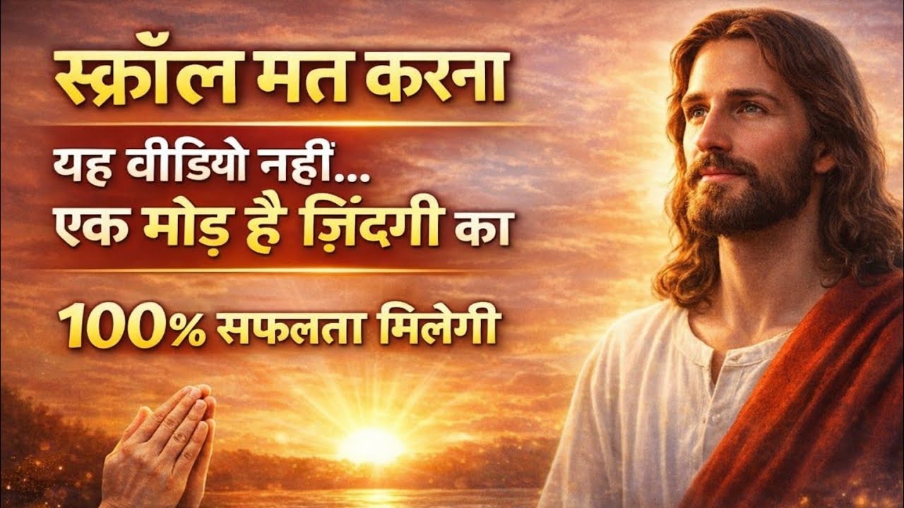 अगर यह वीडियो तुम्हारे सामने रुका है… 🫵अब फैसला तुम्हें करना है ✝️ God Message To Day 