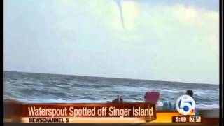 Waterspout spotted off Singer Island
