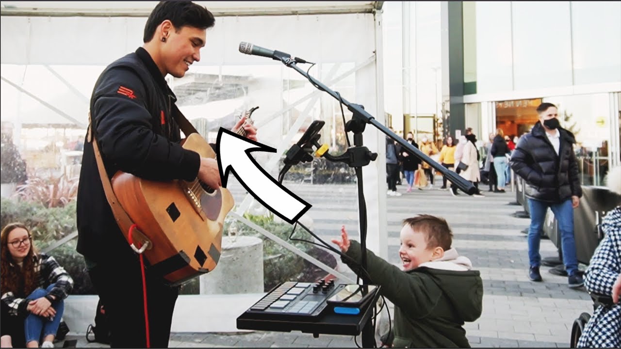 KID LITERALLY THROWS MONEY AT ME! folsom prison blues, jingle bells and rock and roll