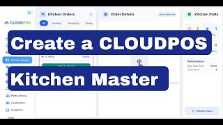 CLOUDPOS - Kitchen Master Setup