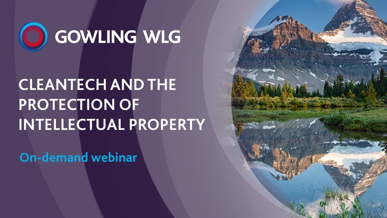 Cleantech and the protection of intellectual property