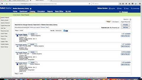 How to Find a Library Book - Follett Destiny