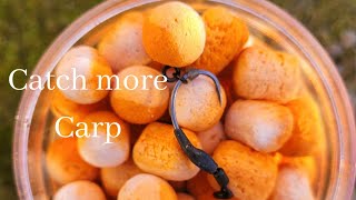 30Pcs/Lot Carp Fishing Bait Foam Pop Up Boilies Soft Pellets Ball Carp  Floating Lure Fish Food Nest Tool(12mm/0.47''-Orange(Sweet Potato), )