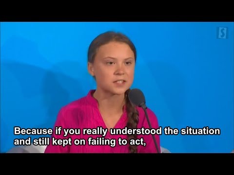 SUB:英 CC:日　グレタ・トゥーンベリさんのスピーチ＠国連気候行動サミット　Greta Thunberg’s speech, Sep 23, 2019