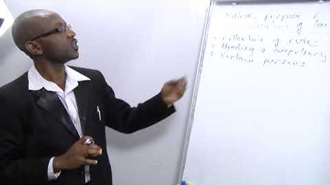 Introduction To Law Lesson 1