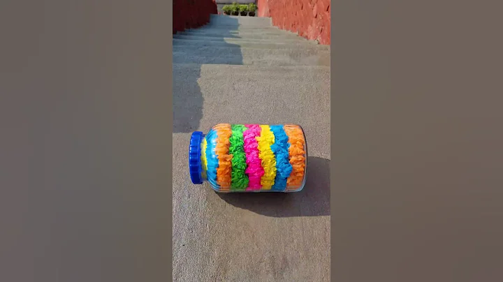 Breaking glass bottles on stairs! #shorts #asmr #satisfying #crushingcrunchy